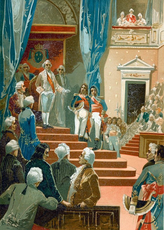 Unidentifizierte Szene während der Französischen Revolution von Spanish School