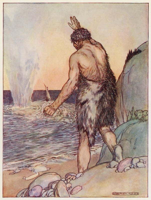 Polyphem schleuderte, Ein großer Felsen von Stephen Reid