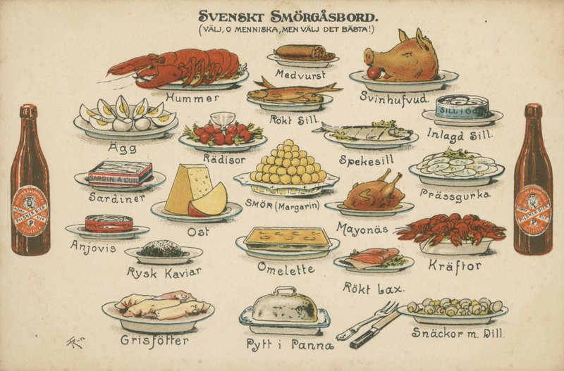Schwedisches Smorgasbord von Swedish School