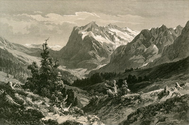 Bei Grindelwald, Berner Oberland von Swiss School