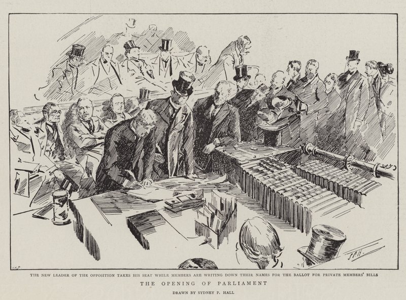 Die Eröffnung des Parlaments von Sydney Prior Hall