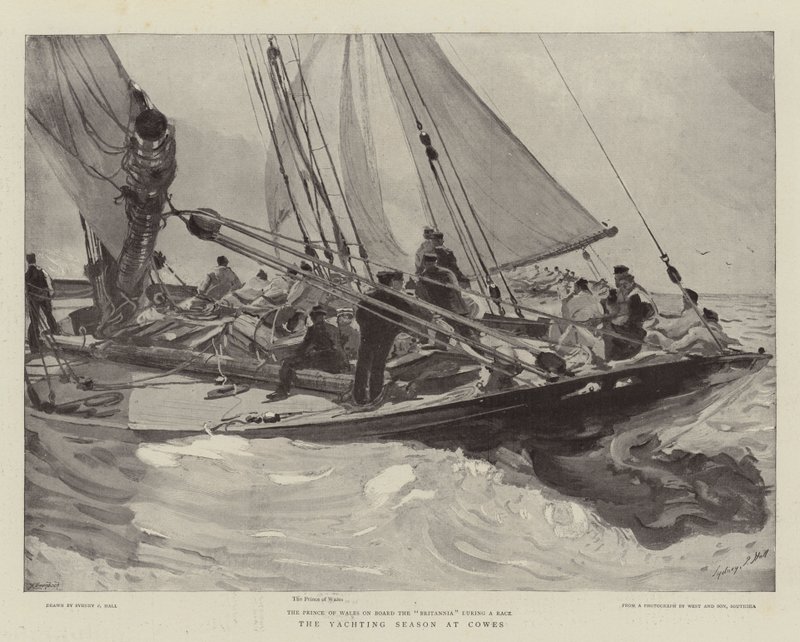 Die Segelsaison in Cowes von Sydney Prior Hall