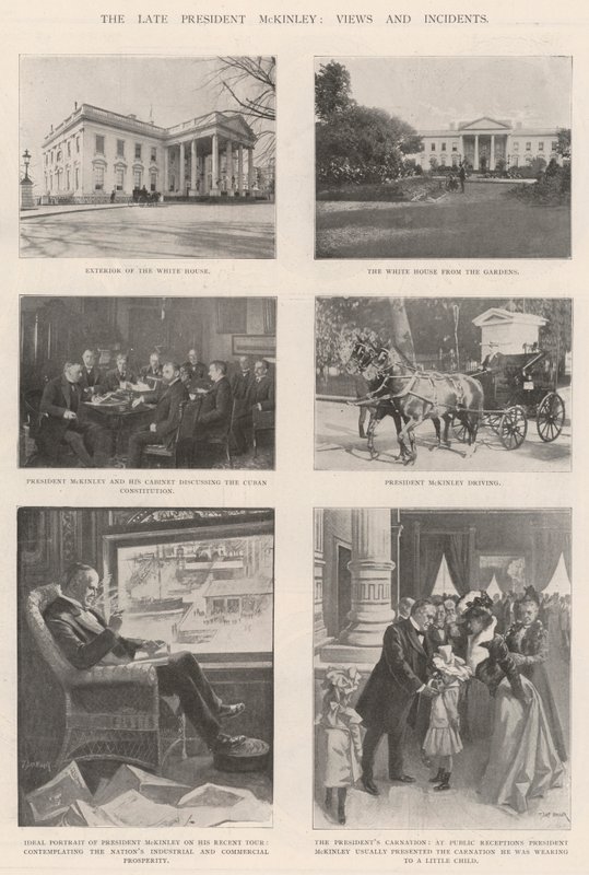 Der verstorbene Präsident McKinley, Ansichten und Ereignisse von T. Dart Walker