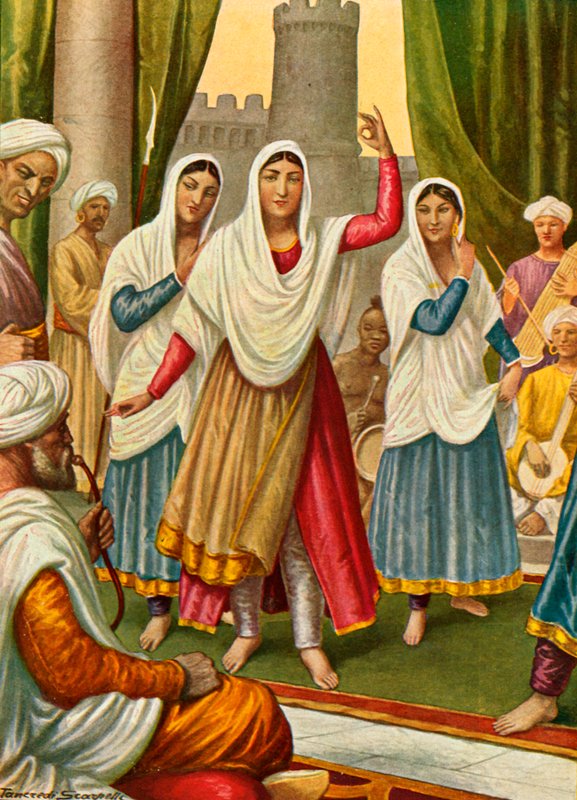 Asiatische Tänzerin von Tancredi Scarpelli