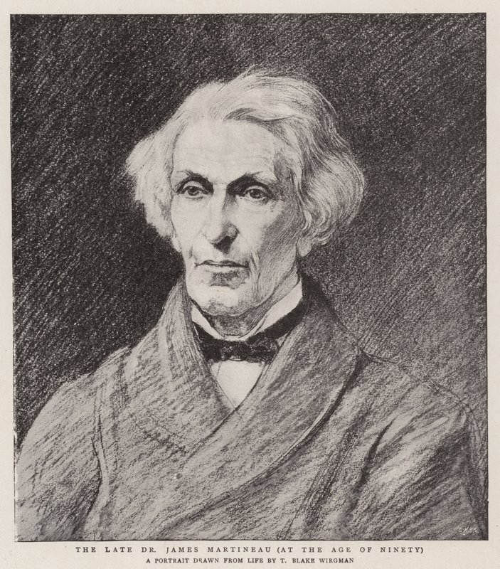 Der verstorbene Dr. James Martineau im Alter von neunzig Jahren von Theodore Blake Wirgman