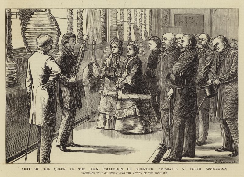 Besuch der Königin bei der Leihsammlung wissenschaftlicher Apparate in South Kensington von Theodore Blake Wirgman