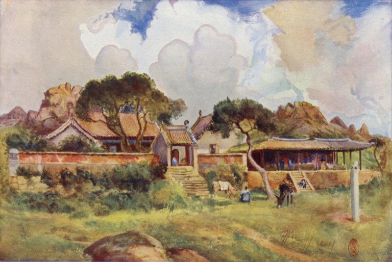 Der Felsentempel, Pei-Tai-Ho von Thomas Hodgson Liddell