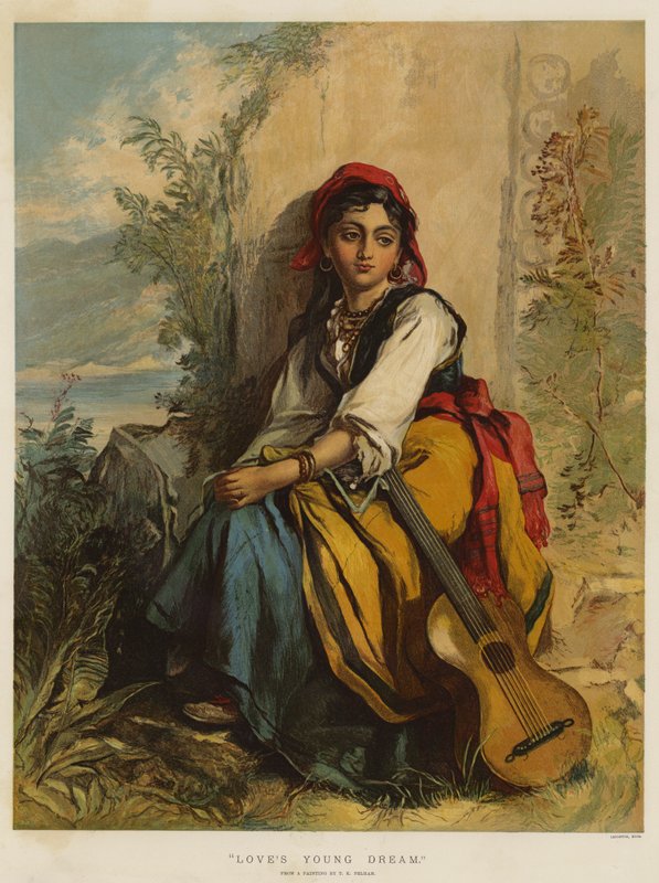 Liebestraum (Chromolithographie) von Thomas Kent Pelham
