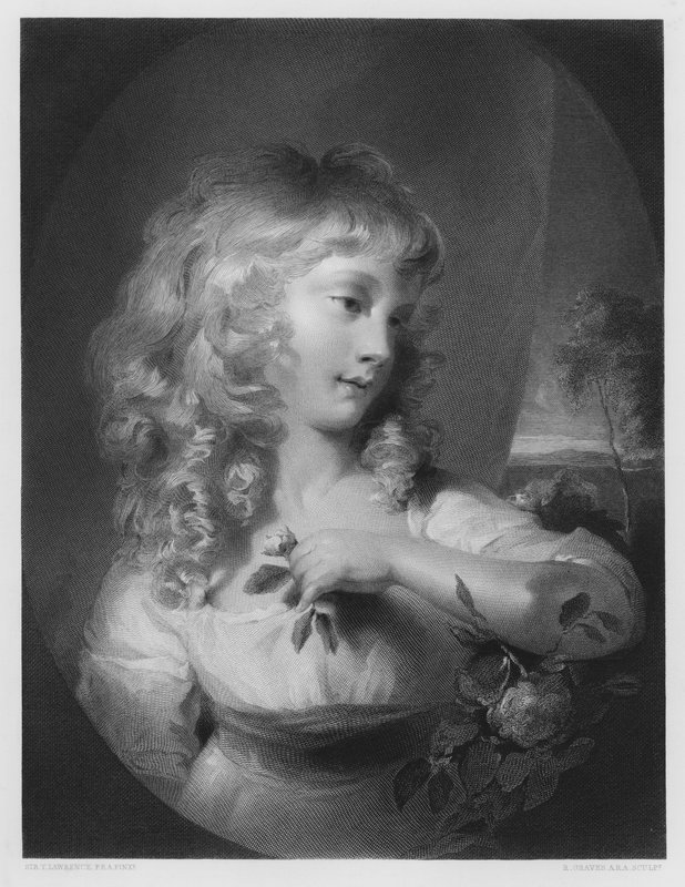 Prinzessin Amelia, aus dem Bild in der Königlichen Sammlung von Thomas Lawrence