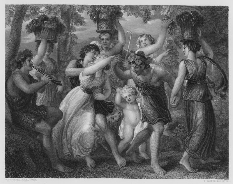 Die Weinlese (nach dem Bild in der Vernon-Galerie) von Thomas Stothard