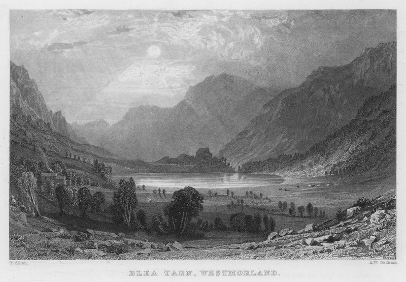 Blea Tarn, Westmorland von Thomas (after) Allom