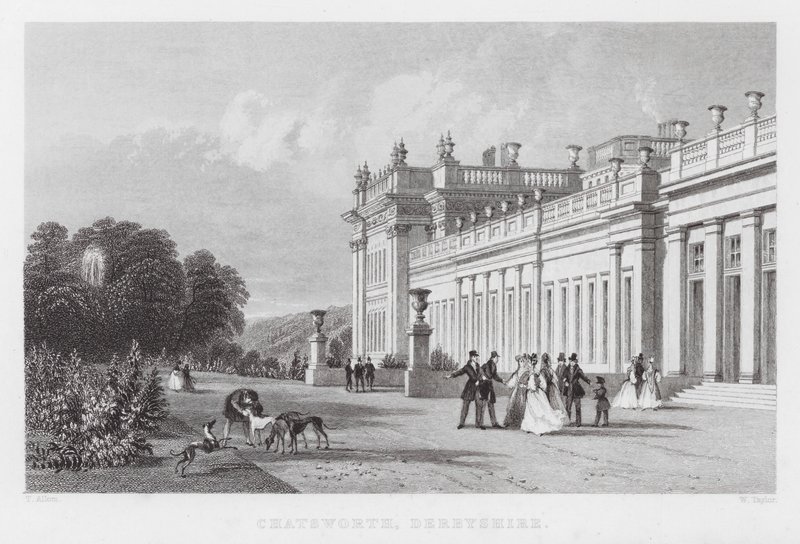 Chatsworth, Derbyshire von Thomas (after) Allom