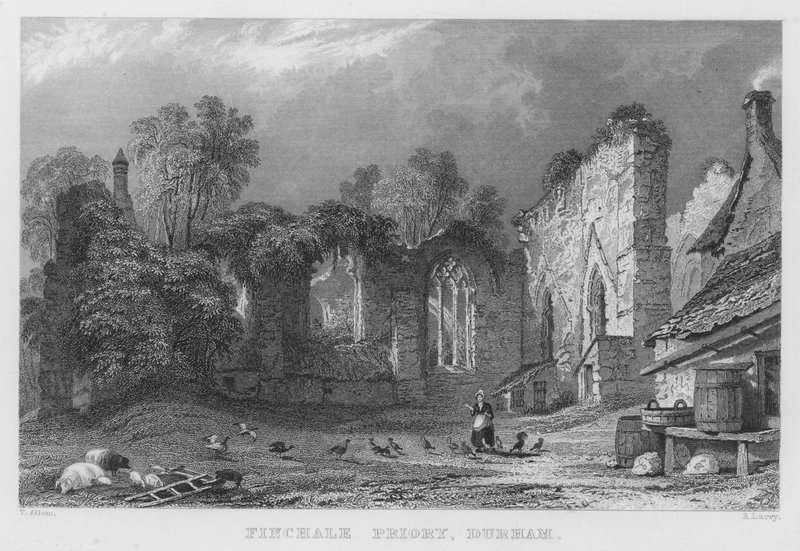 Finchale Priory, Durham (Stich) von Thomas (after) Allom