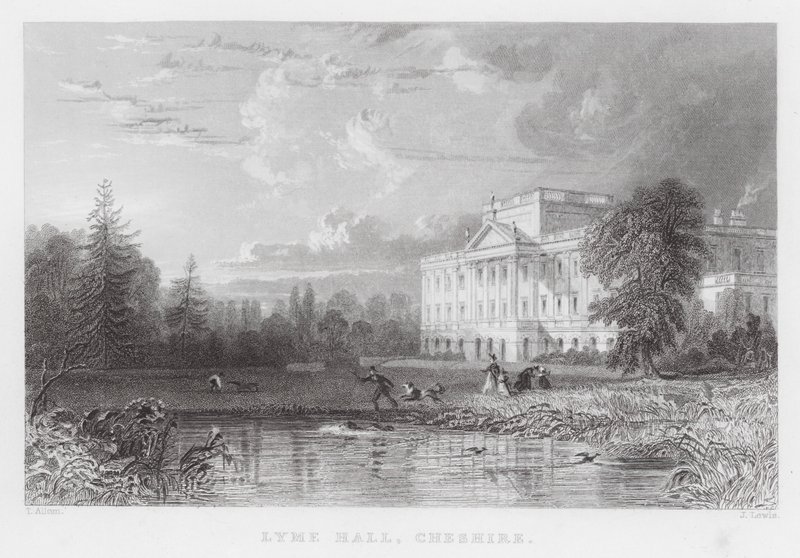 Lyme Hall, Cheshire (Stich) von Thomas (after) Allom
