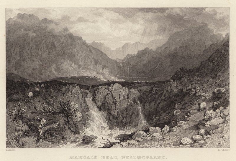 Mardale Head, Westmorland (Gravur) von Thomas (after) Allom