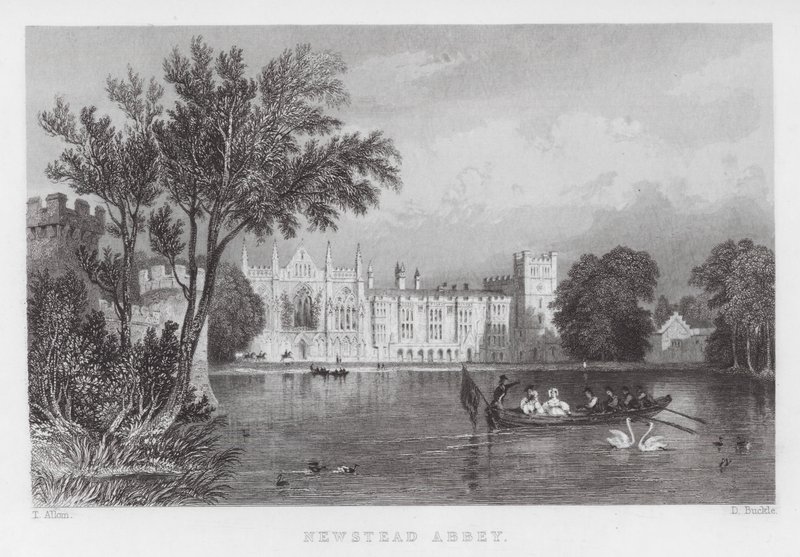 Newstead Abbey (Stich) von Thomas (after) Allom