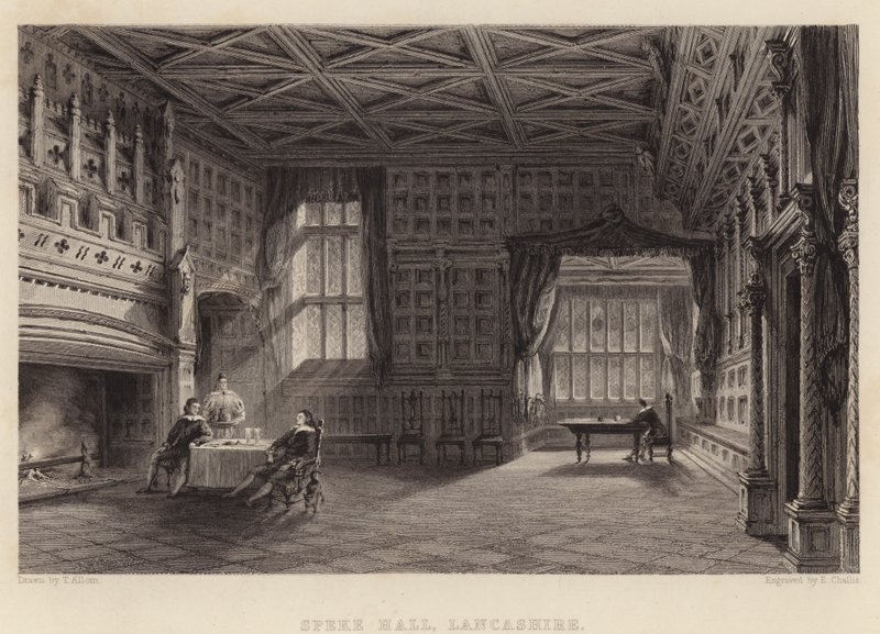 Speke Hall, Lancashire von Thomas (after) Allom