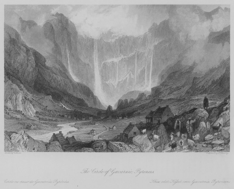 Der Kreis von Gavarnie, Pyrenäen von Thomas (after) Allom