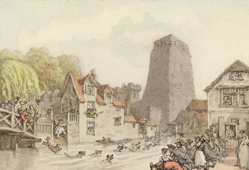 Eine Entenjagd von Thomas (after) Rowlandson