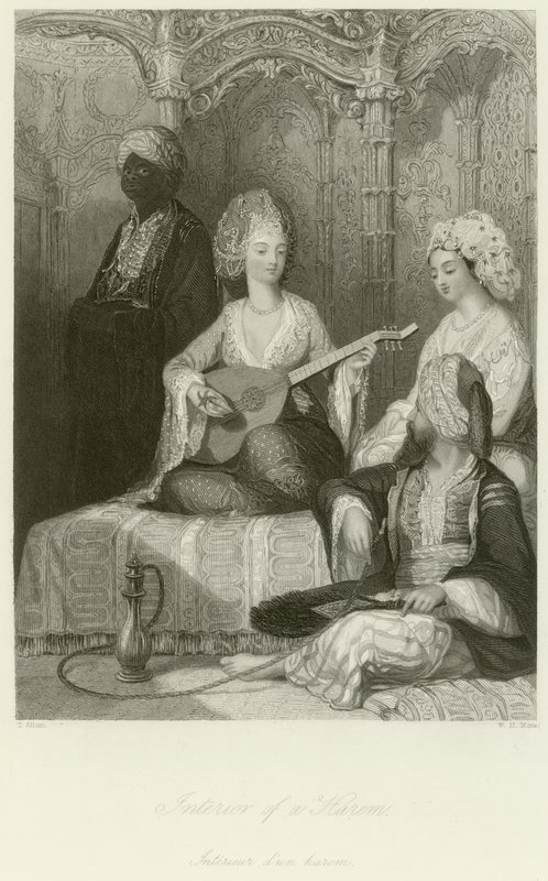 Innenansicht eines Harems von Thomas Allom