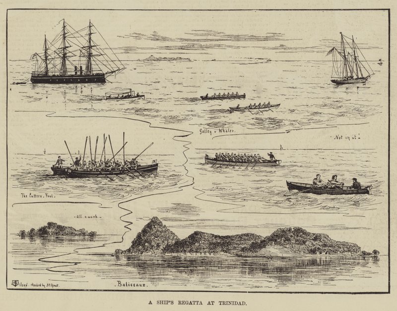 Eine Schiffsregatta in Trinidad von Thomas Harrington Wilson