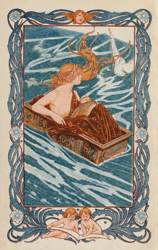 Danae und Perseus von Thomas Heath Robinson