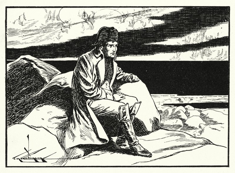 Napoleon auf St. Helena von Thomas Heath Robinson