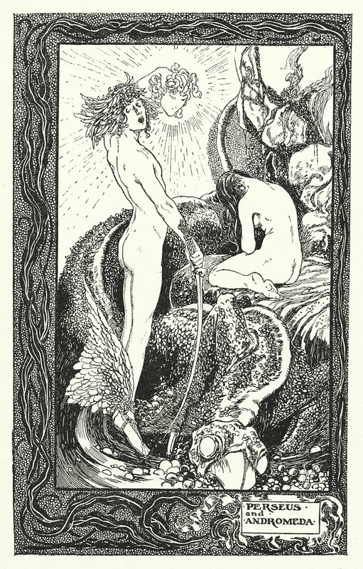 Perseus und Andromeda von Thomas Heath Robinson