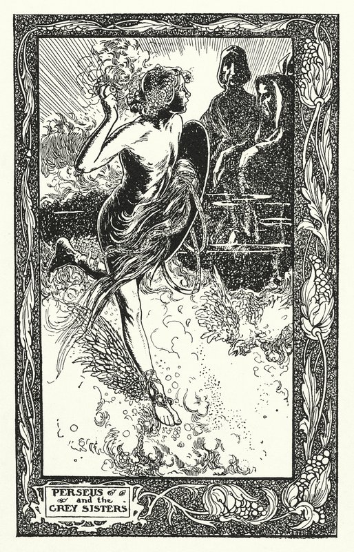 Perseus und die Grauen Schwestern von Thomas Heath Robinson