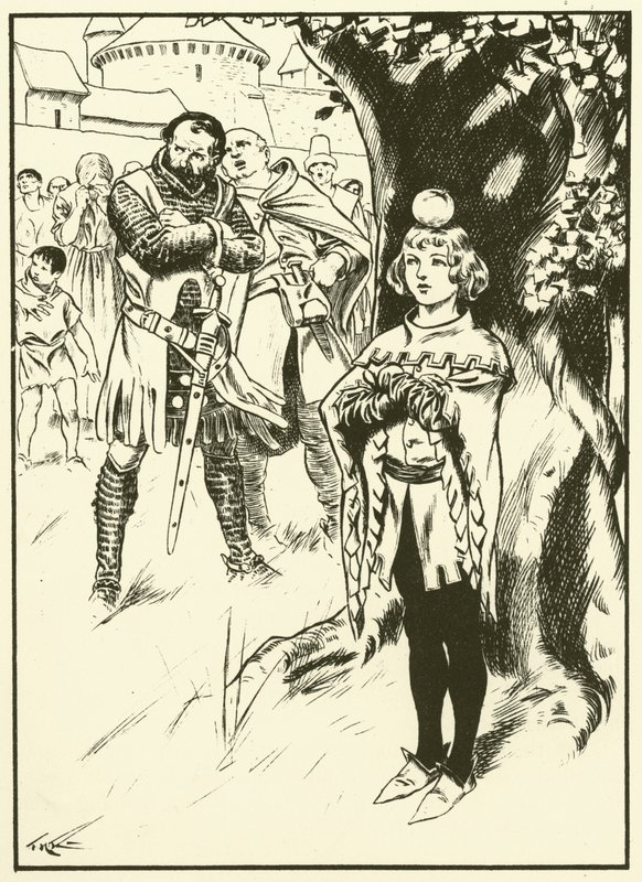 Tells Sohn und der Apfel von Thomas Heath Robinson