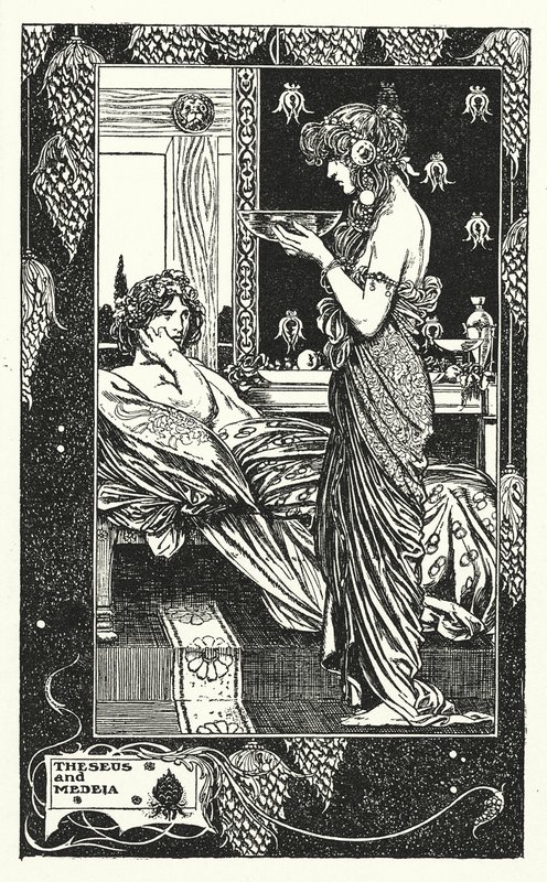 Theseus und Medeia von Thomas Heath Robinson