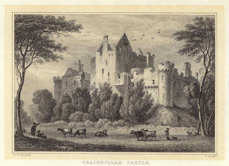 Craigmillar Castle (Gravur) von Thomas Hosmer (after) Shepherd