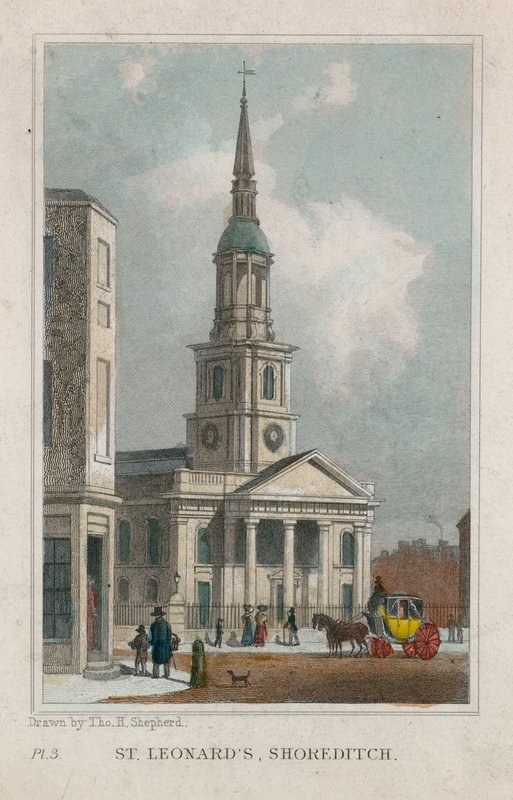 Kirche St. Leonard, Shoreditch von Thomas Hosmer Shepherd
