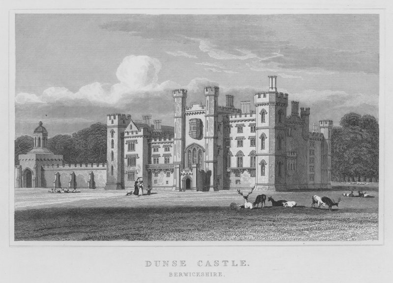 Dunse Schloss, Berwickshire von Thomas Hosmer Shepherd