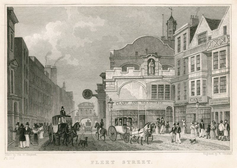 Fleet Street, London von Thomas Hosmer Shepherd