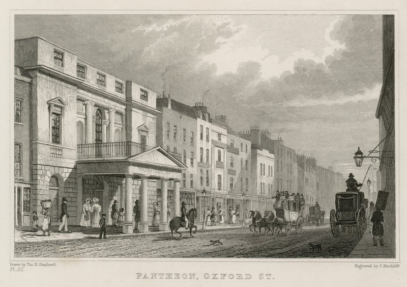 Pantheon, Oxford Street, London von Thomas Hosmer Shepherd