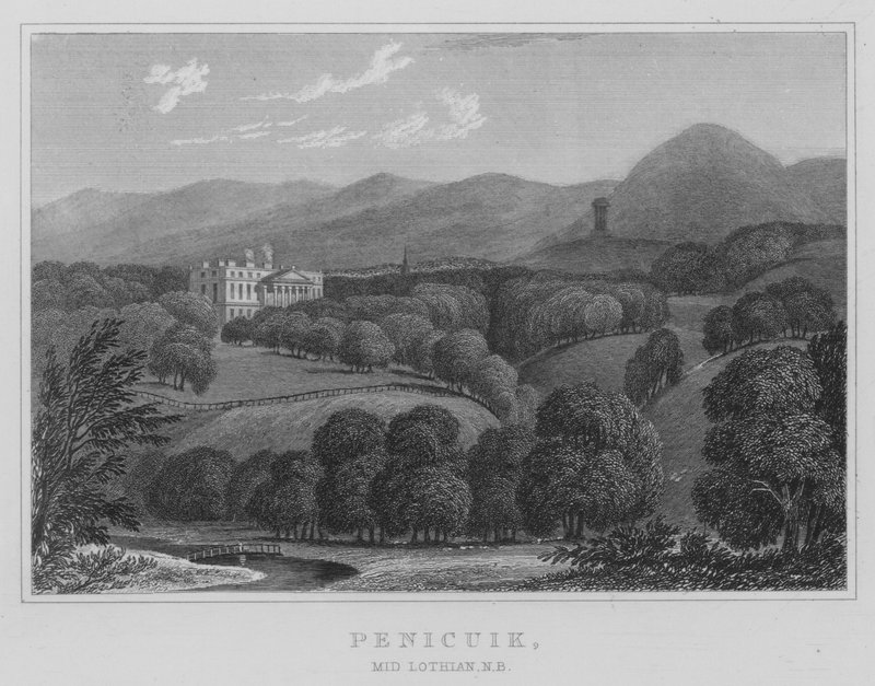 Penicuik, Mid Lothian, NB von Thomas Hosmer Shepherd