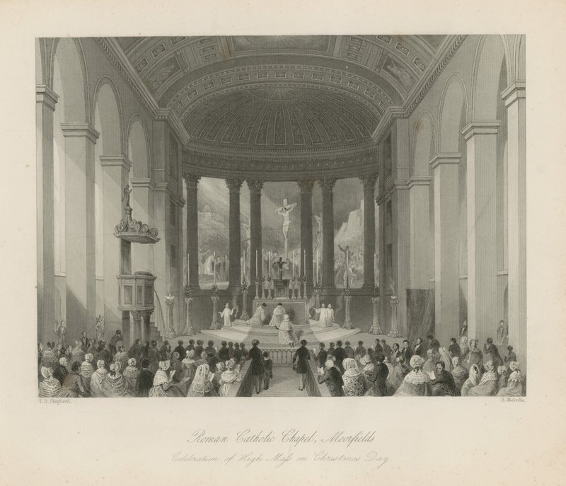 Römisch-katholische Kirche in Moorfields von Thomas Hosmer Shepherd