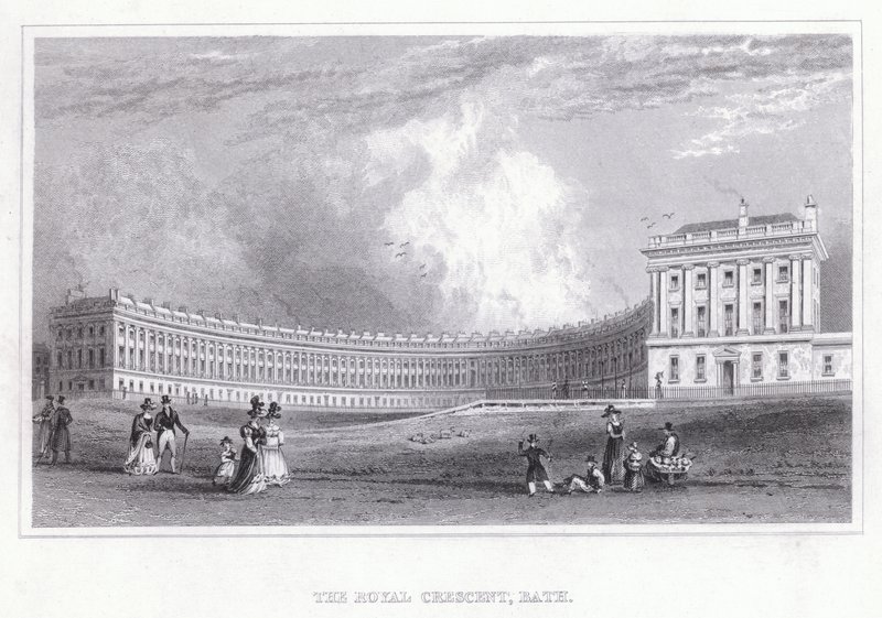 The Royal Crescent, Bath von Thomas Hosmer Shepherd