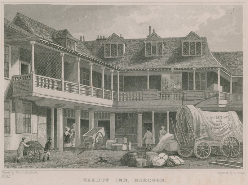 Das Tabard Inn, Southwark von Thomas Hosmer Shepherd