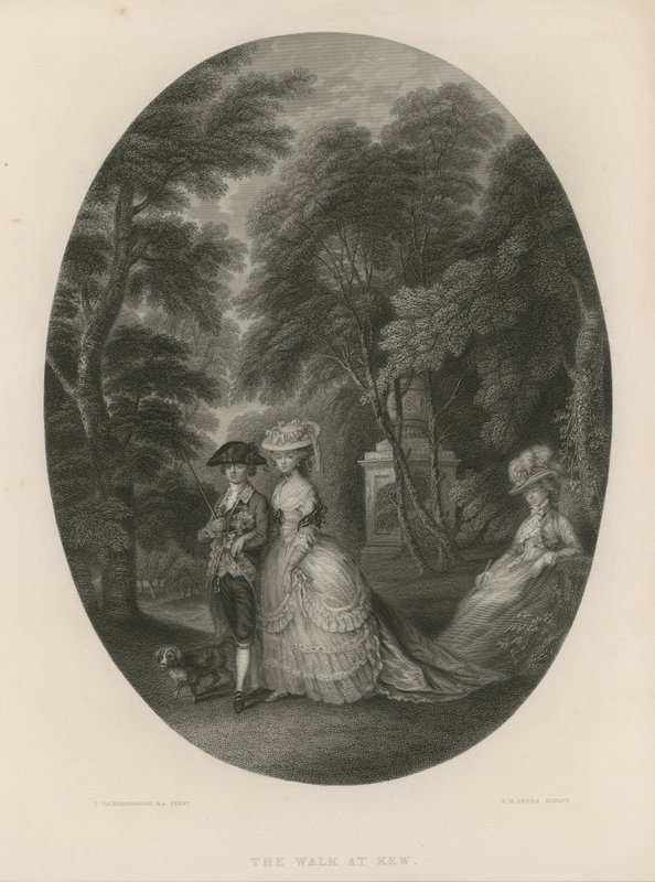 Der Spaziergang in Kew, London von Thomas Hosmer Shepherd