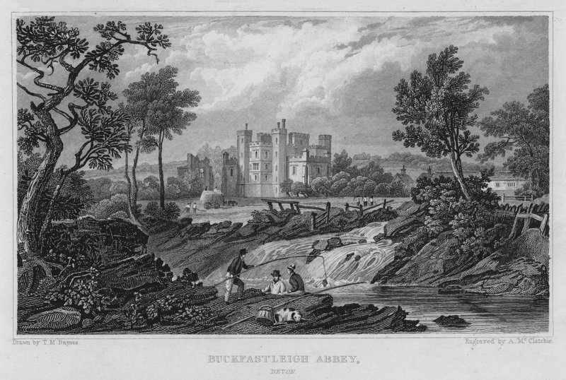 Buckfastleigh Abbey, Devon von Thomas Mann (after) Baynes