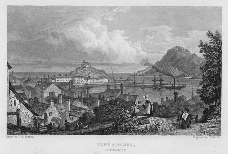Ilfracombe, Devonshire (Stich) von Thomas Mann (after) Baynes
