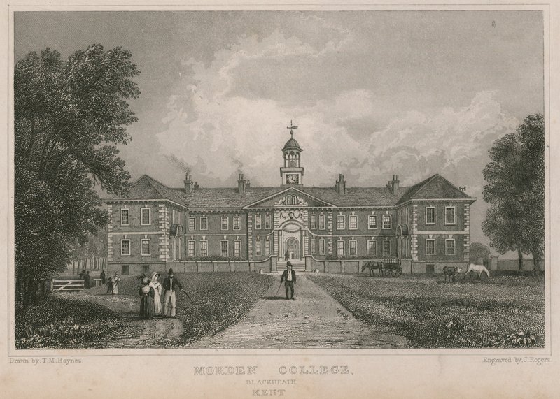 Gesamtansicht des Morden College von Thomas Mann Baynes