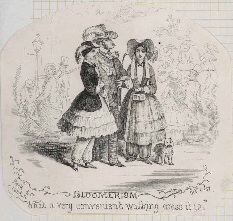 Viktorianische Damenmode: Bloomers von Thomas Onwhyn
