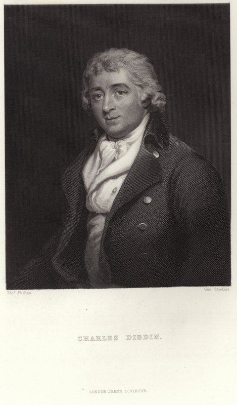 Porträt von Charles Dibdin von Thomas Phillips