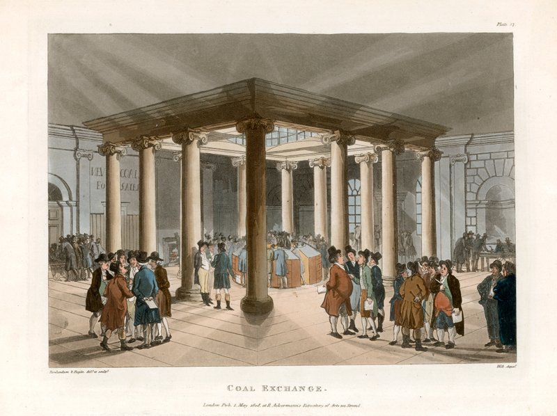 Kohlebörse von Thomas Rowlandson
