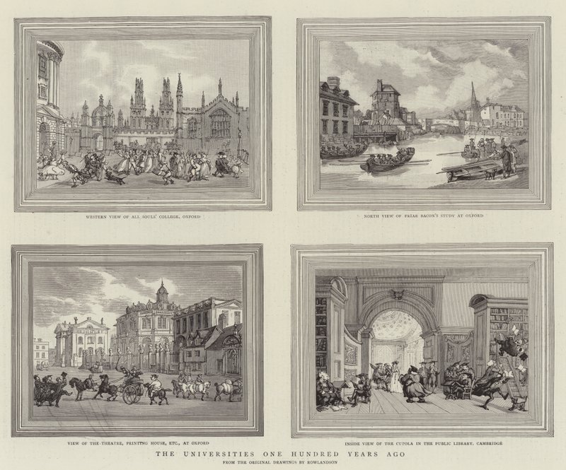 Die Universitäten vor hundert Jahren von Thomas Rowlandson