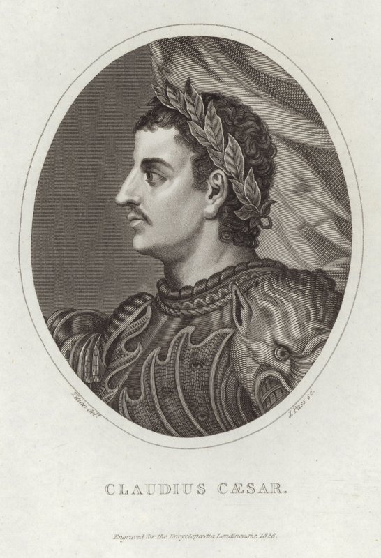 Porträt von Claudius Caesar von Tiziano Vecelli