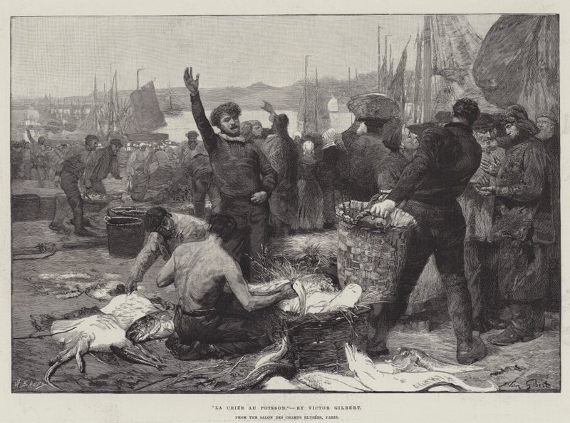 Der Fischmarkt von Victor Gabriel Gilbert